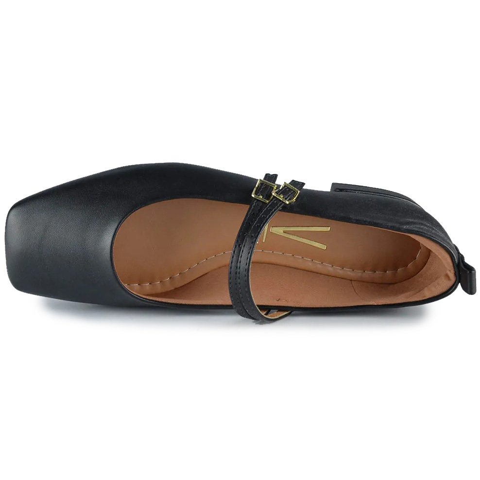 Sapatilha Vizzano Boneca Salto Baixo Feminina - Preto Preto 3