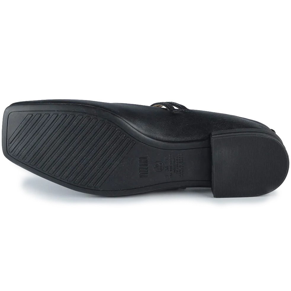 Sapatilha Vizzano Boneca Salto Baixo Feminina - Preto Preto 6
