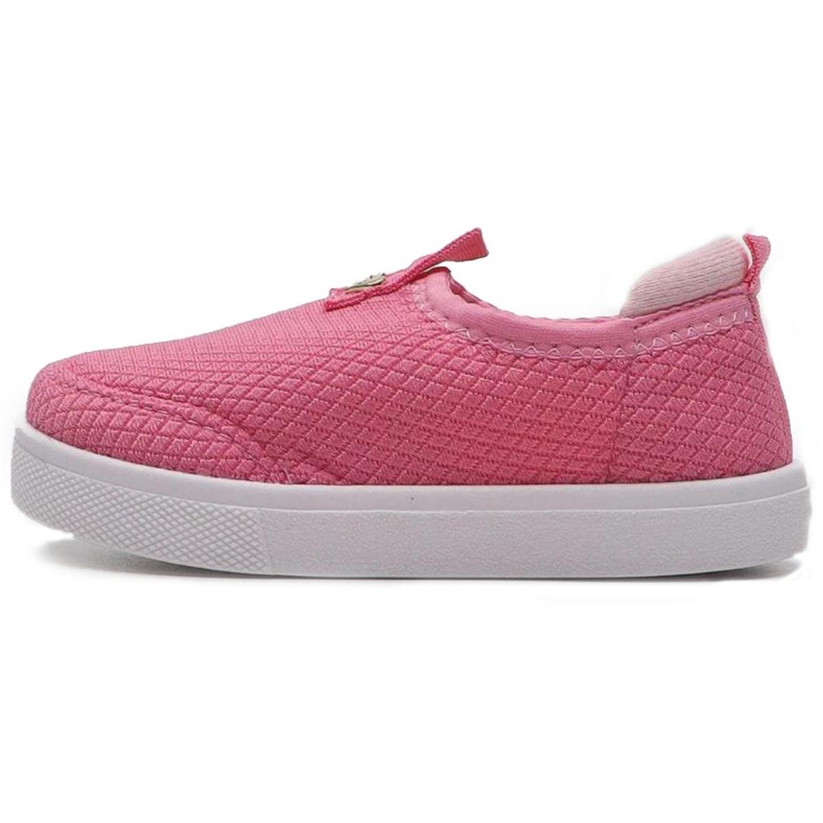 Tênis Slip On Infantil Molekinha Texturizado - Rosa Rosa 2