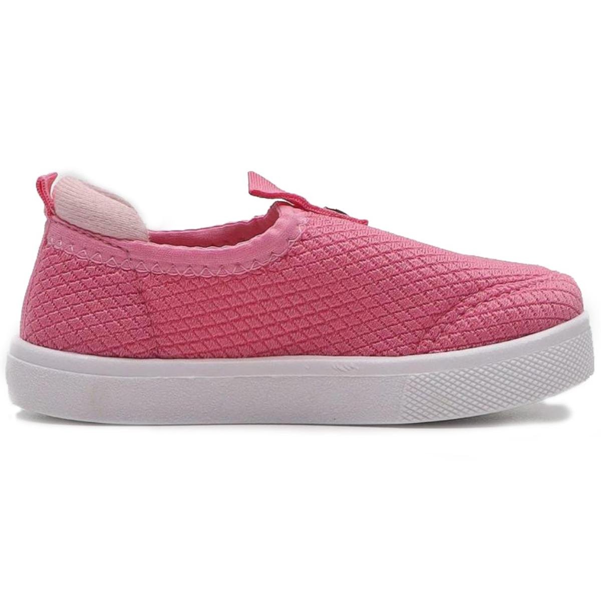 Tênis Slip On Infantil Molekinha Texturizado - Rosa Rosa 4