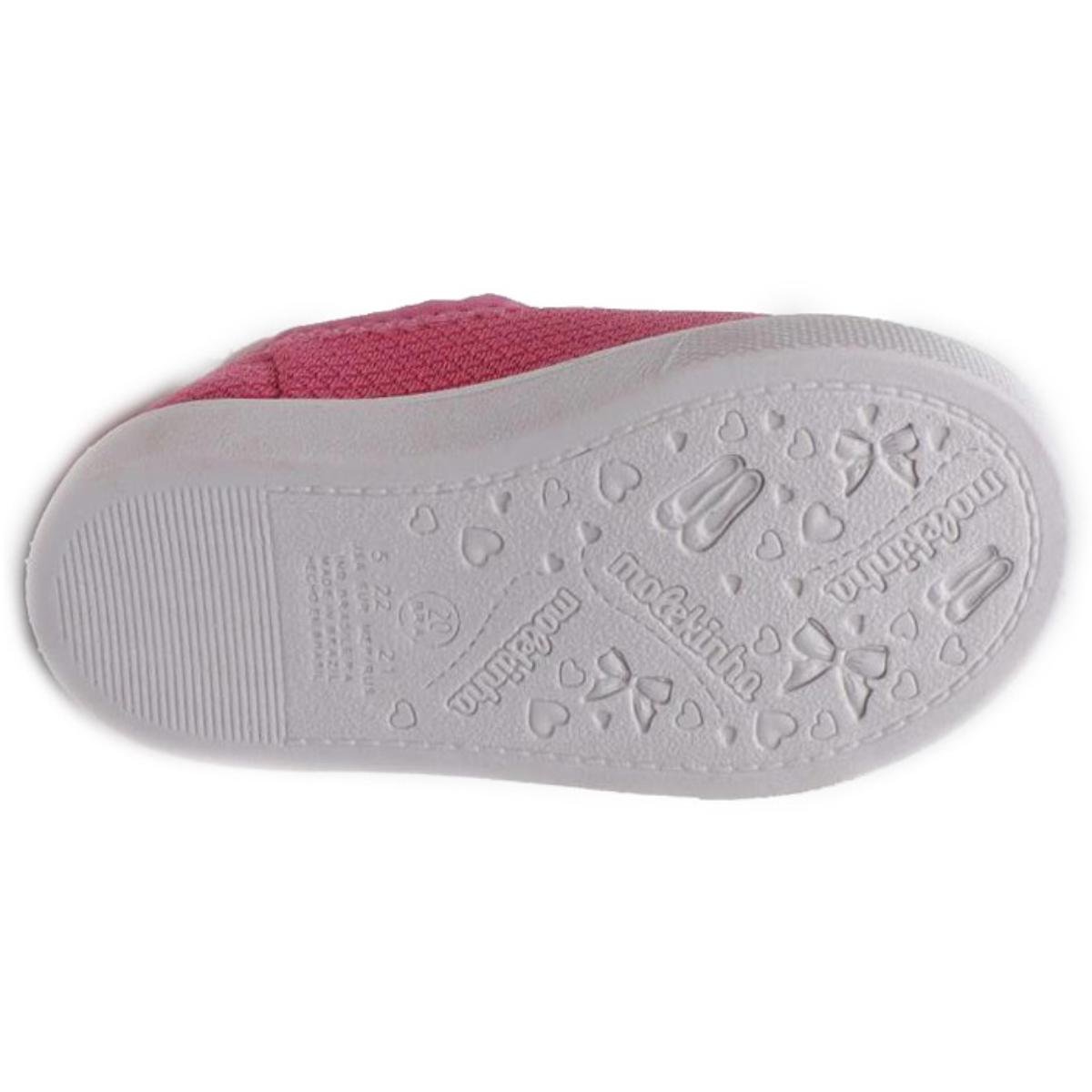 Tênis Slip On Infantil Molekinha Texturizado - Rosa Rosa 6