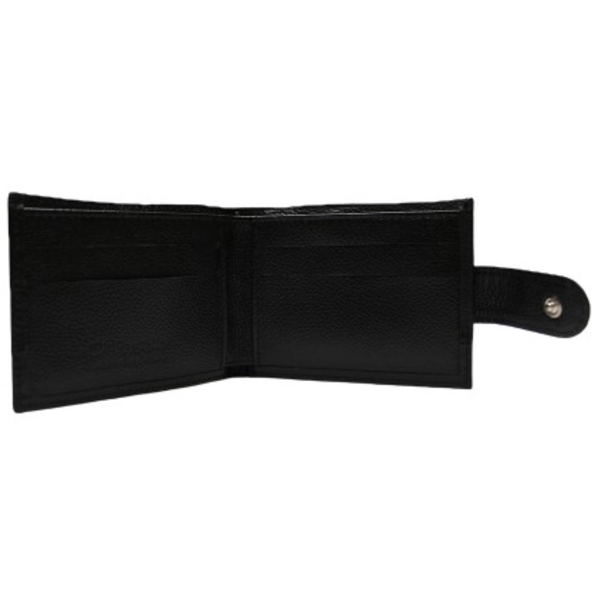 Carteira Fasolo Couro Masculina K868 - Preto Preto 2
