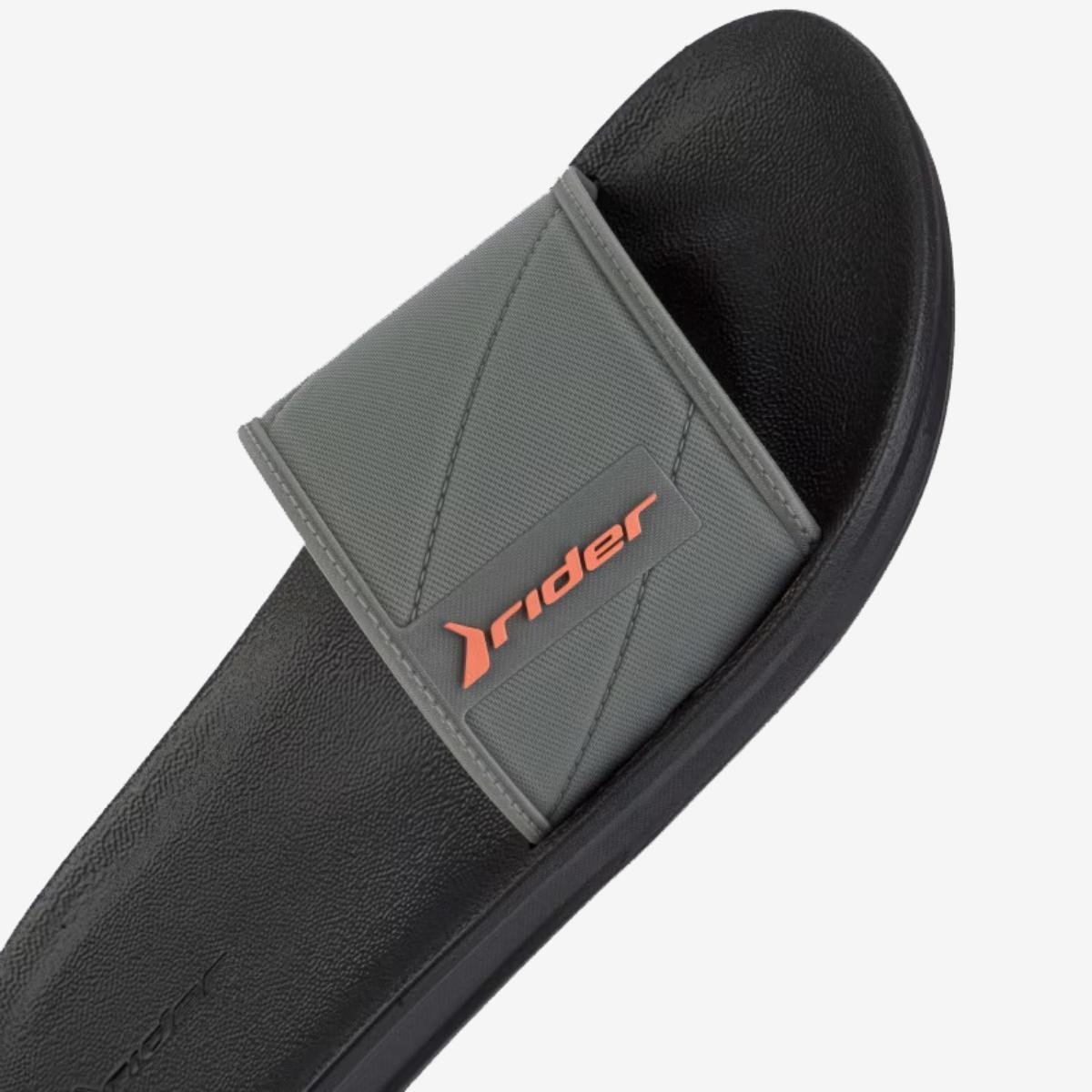 Chinelo Rider Slide Street Masculino - Preto e Cinza Preto/Cinza 4