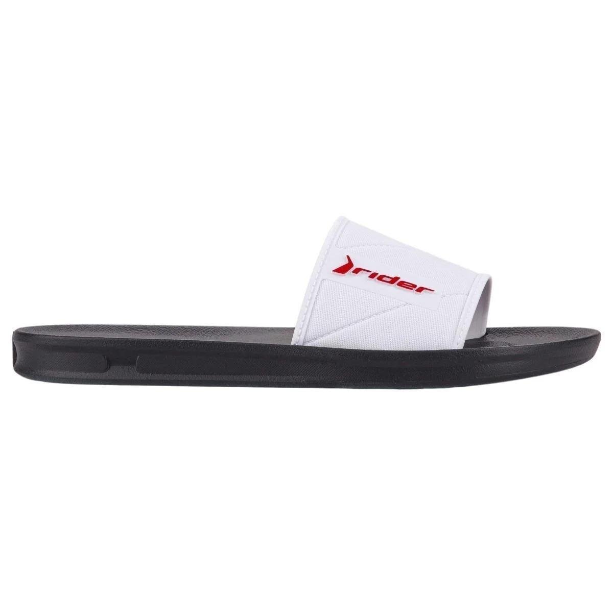 Chinelo Rider Slide Street Masculino - Preto e Branco Preto/Branco 3