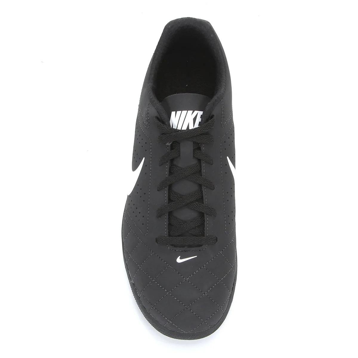Chuteira Society Nike Beco 2 TF - Preto e Branco Preto 2