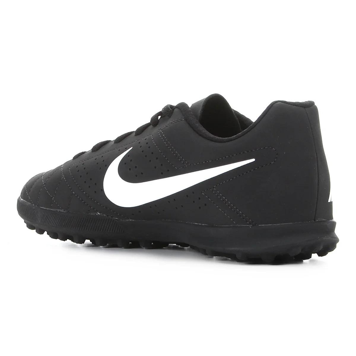 Chuteira Society Nike Beco 2 TF - Preto e Branco Preto 3