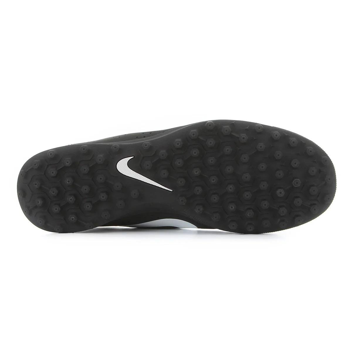 Chuteira Society Nike Beco 2 TF - Preto e Branco Preto 4
