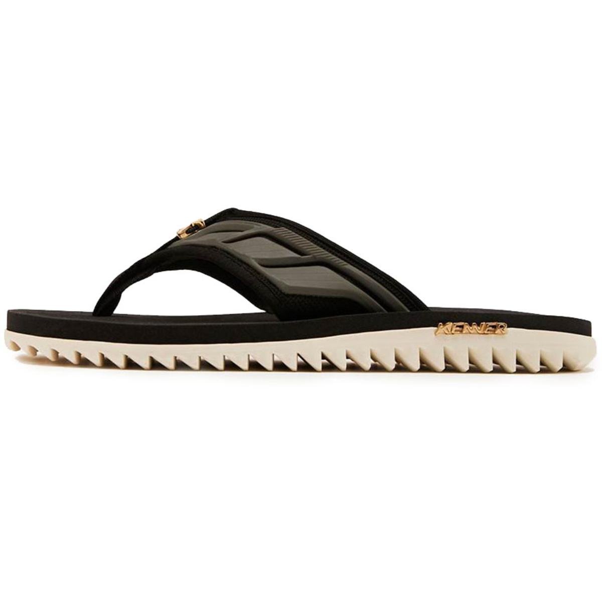 Sandália Kenner Kivah Full Force Masculina - Preto e Branco Preto/Branco 2