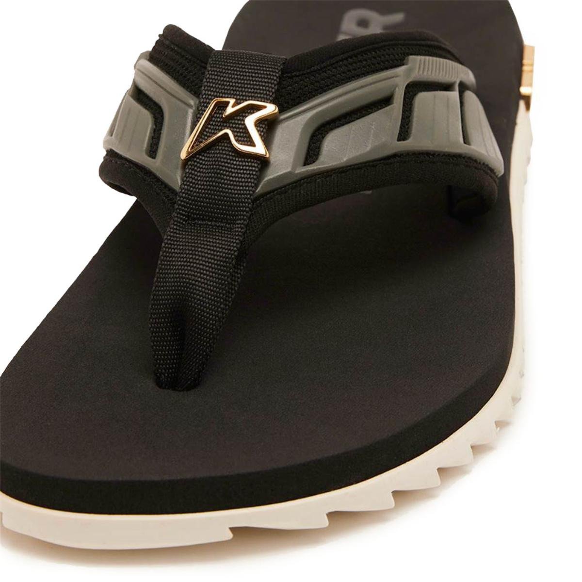 Sandália Kenner Kivah Full Force Masculina - Preto e Branco Preto/Branco 4