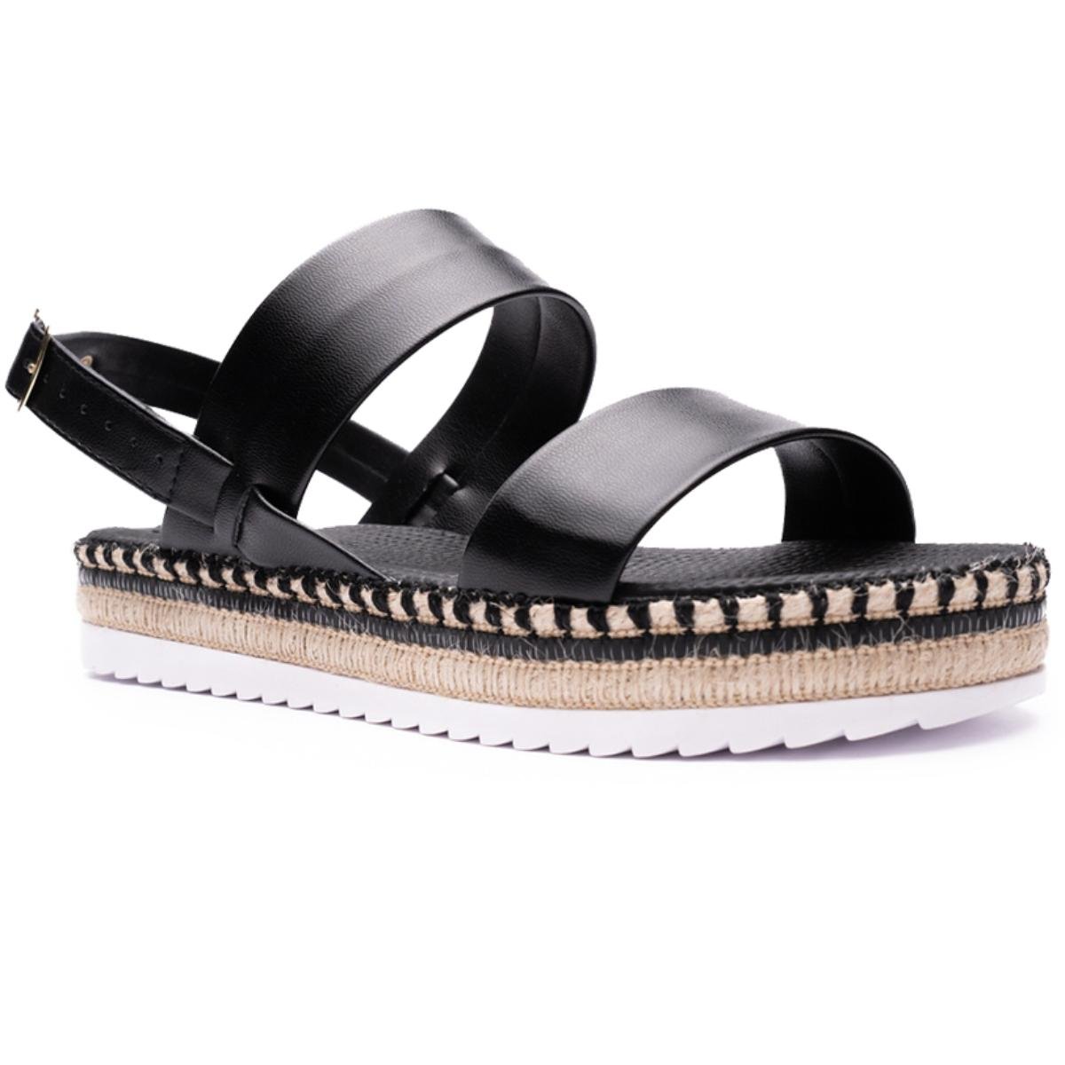 Papete Moleca Básica Flat Feminina - Preto Preto 1