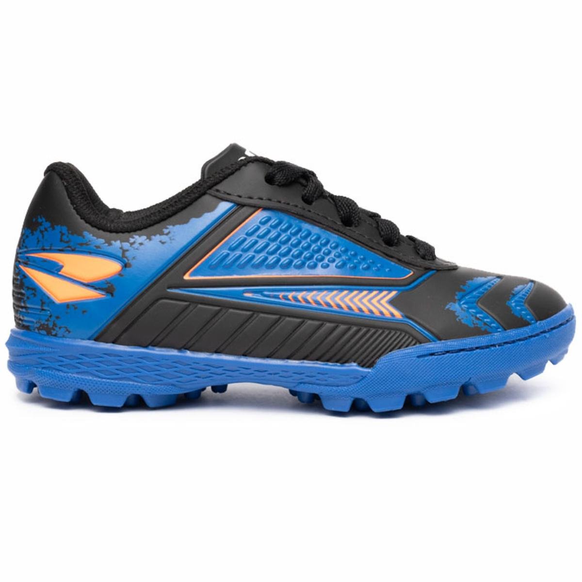 Chuteira Infantil Society Dray 333 Menino - Preto e Azul Preto/Azul 2