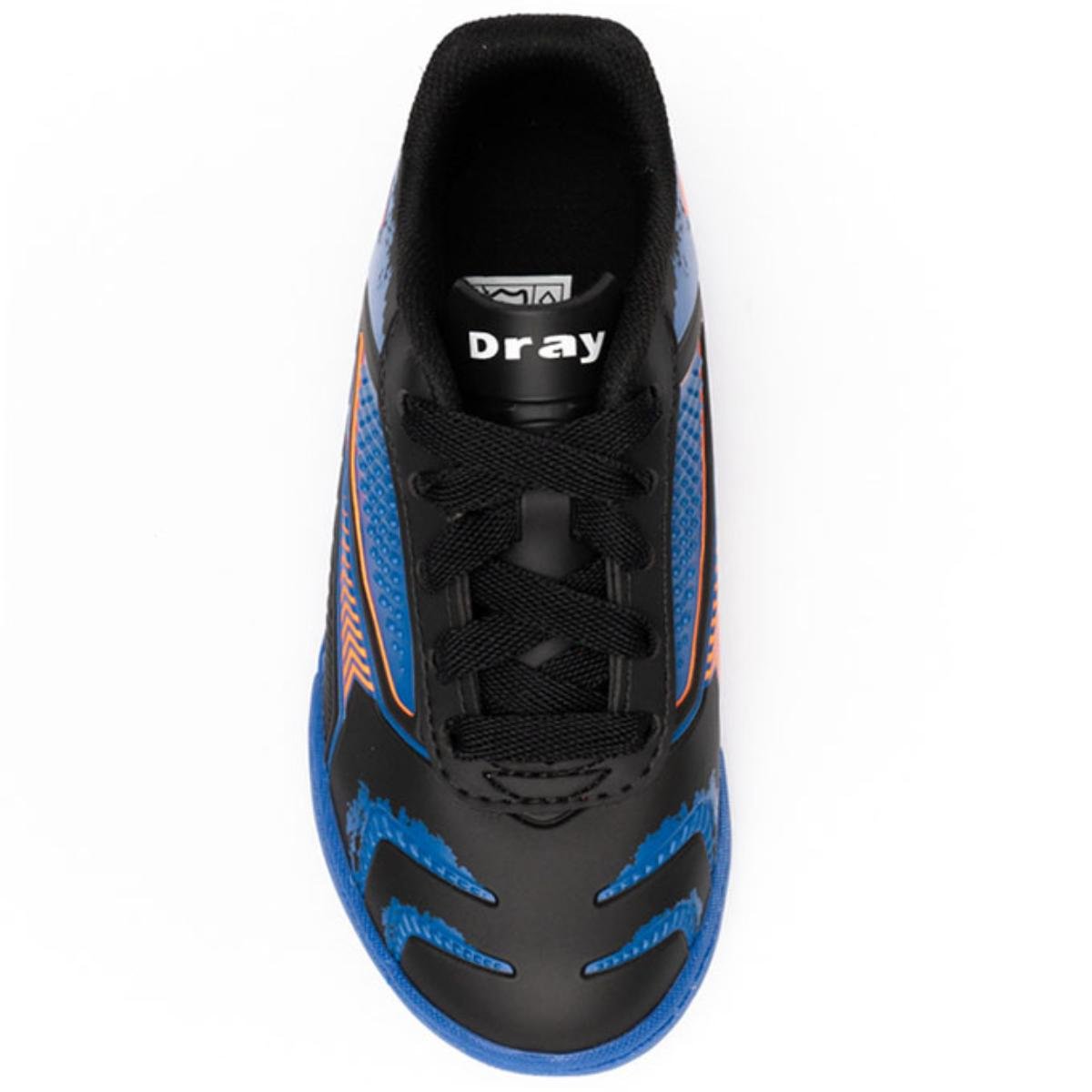 Chuteira Infantil Society Dray 333 Menino - Preto e Azul Preto/Azul 3
