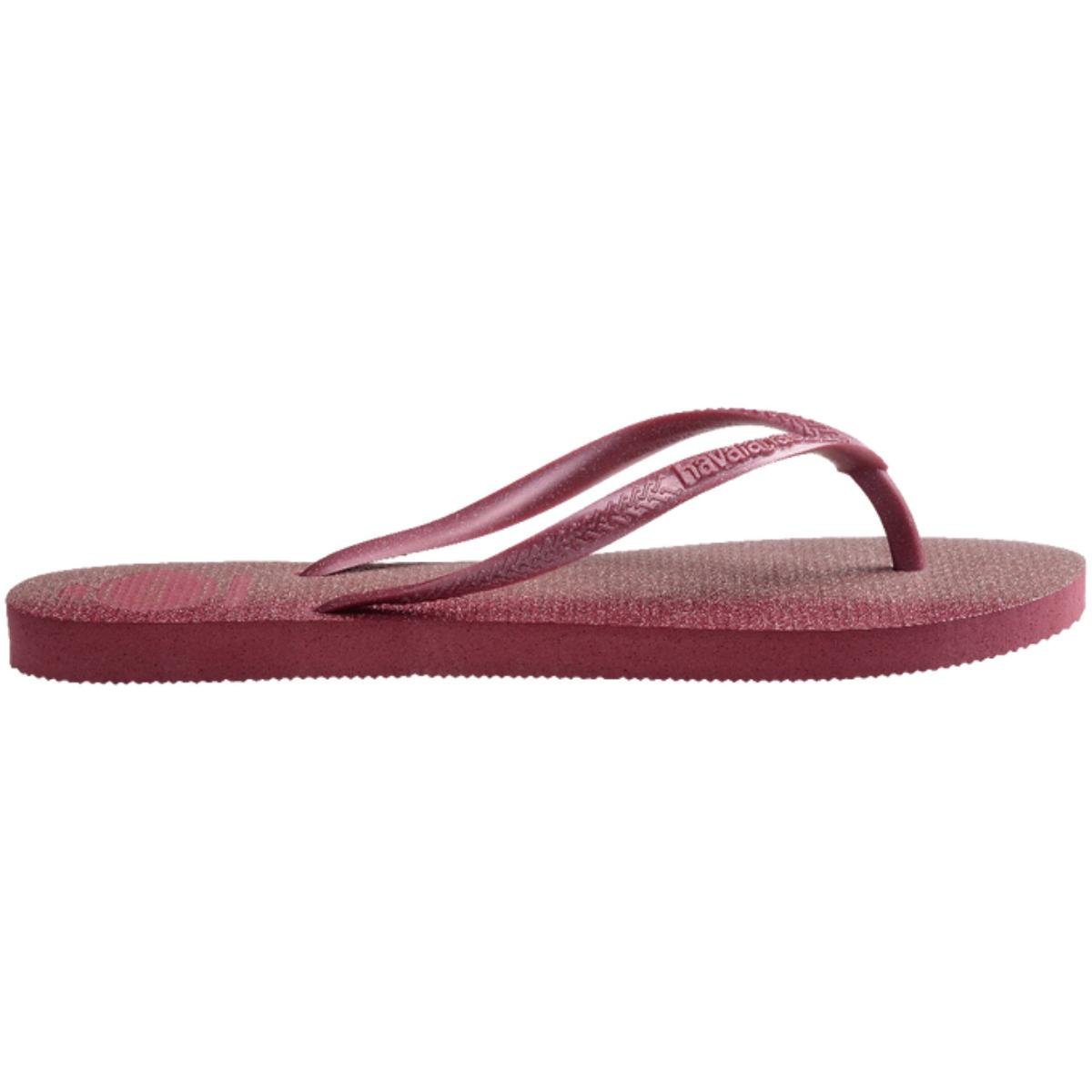 Chinelo Havaianas Slim Gloss Feminino - Vinho Vermelho 3