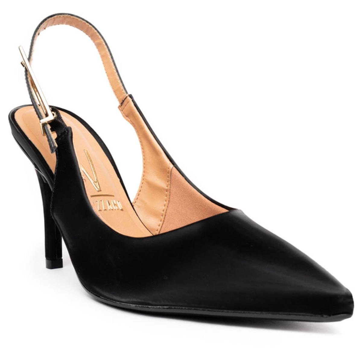 Salto Fino Vizzano Scarpin Vizzano Preto Salto Alto Scarpin