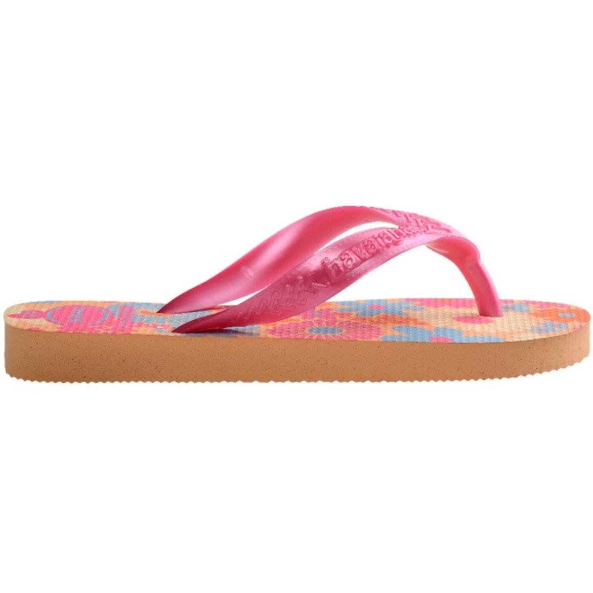 Chinelo Havaianas Kids Flores Menina - Amarelo e Rosa Amarelo/Rosa 3