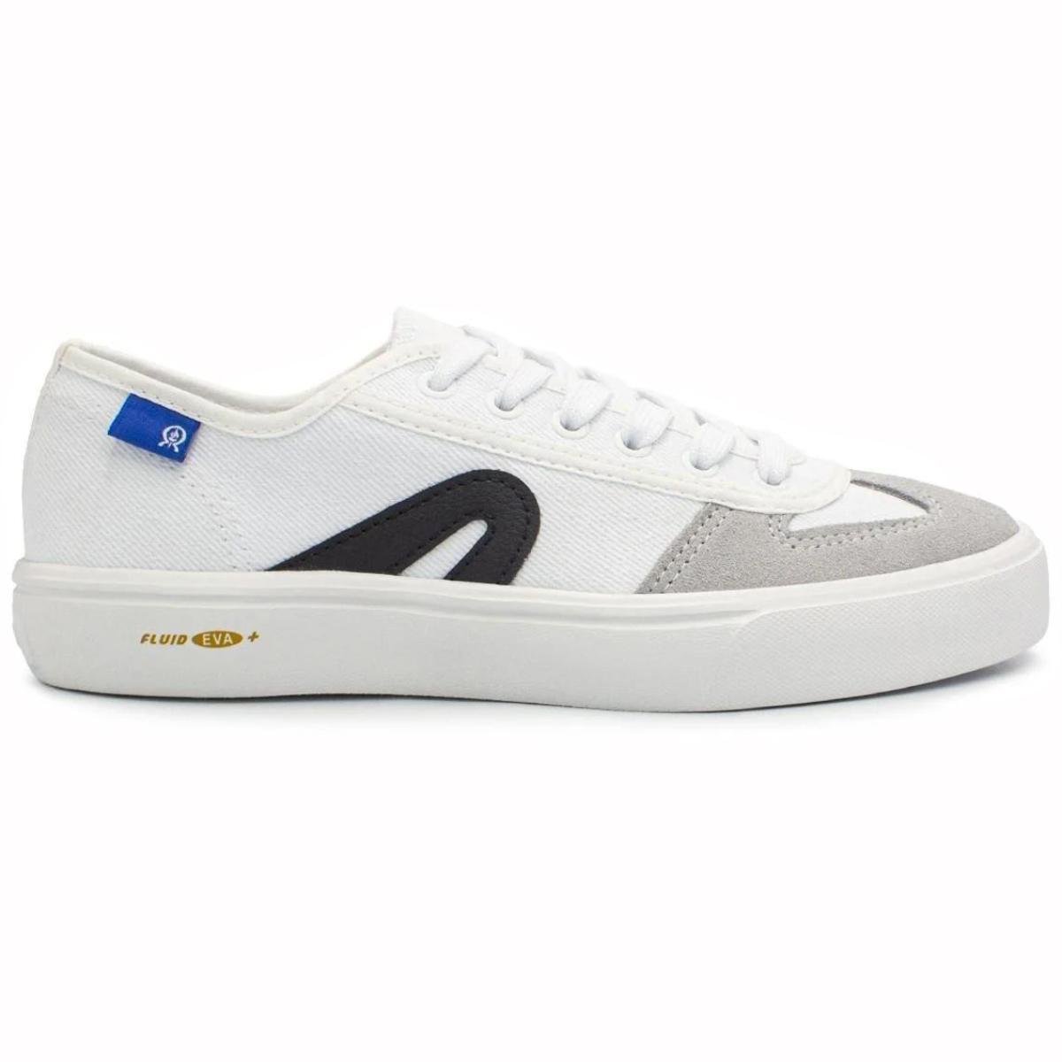 Tênis Rainha Unissex VL 2500 Confort - Branco e Preto Branco/Preto 2