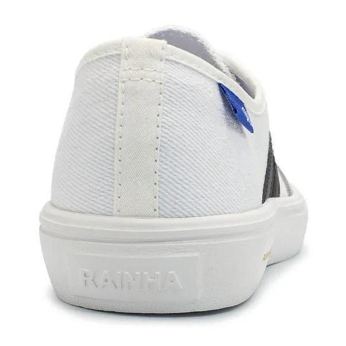 Tênis Rainha Unissex VL 2500 Confort - Branco e Preto Branco/Preto 4
