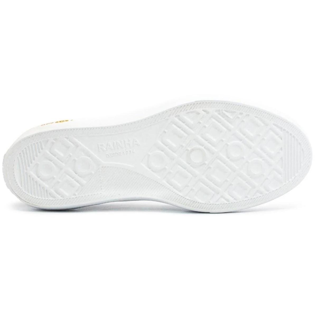 Tênis Rainha Unissex VL 2500 Confort - Branco e Preto Branco/Preto 5