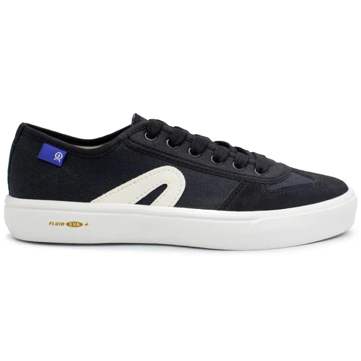 Tênis Rainha Unissex VL 2500 Confort - Preto e Branco Preto/Branco 2