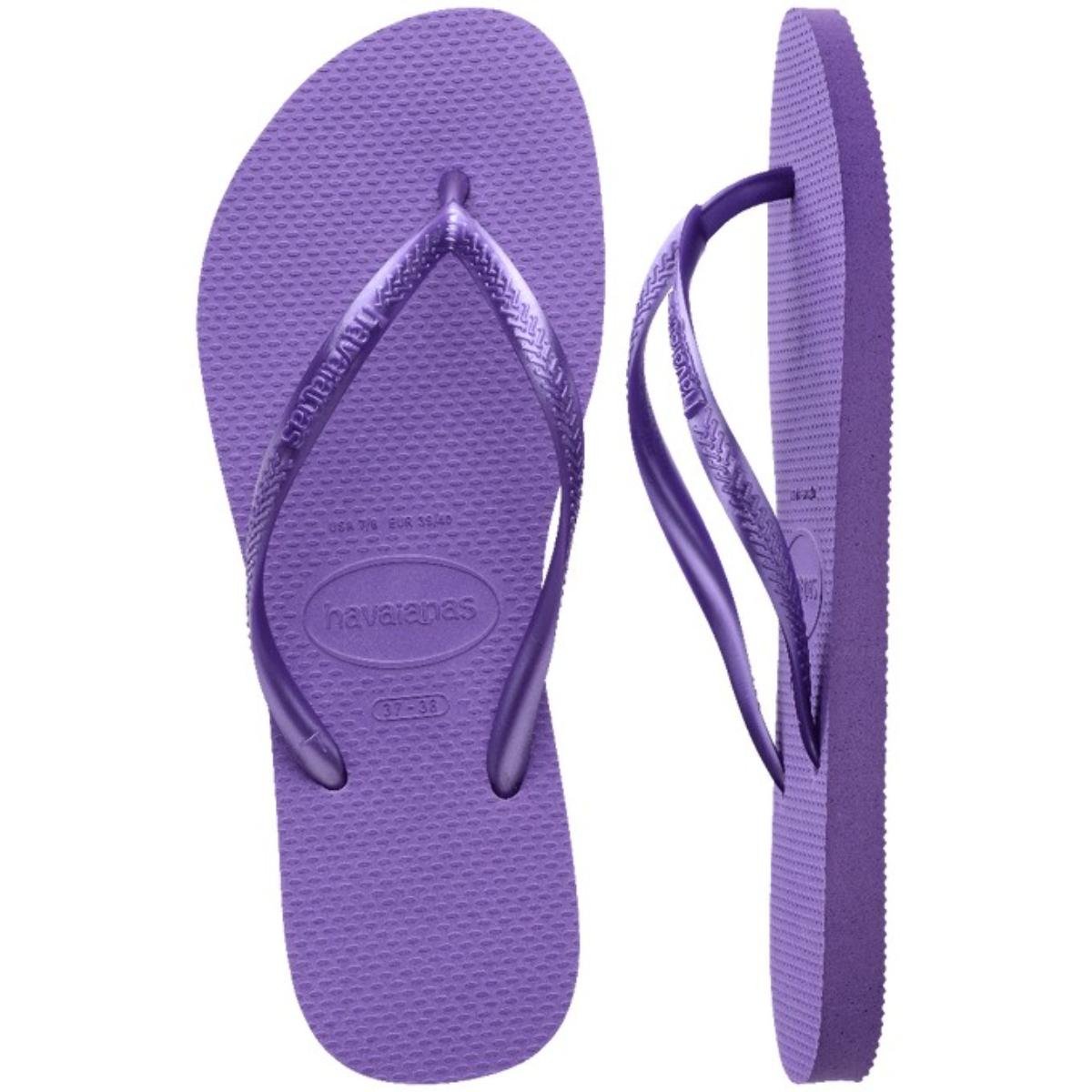 Chinelo Havaianas Slim Tradicional Feminino - Roxo Roxo 5