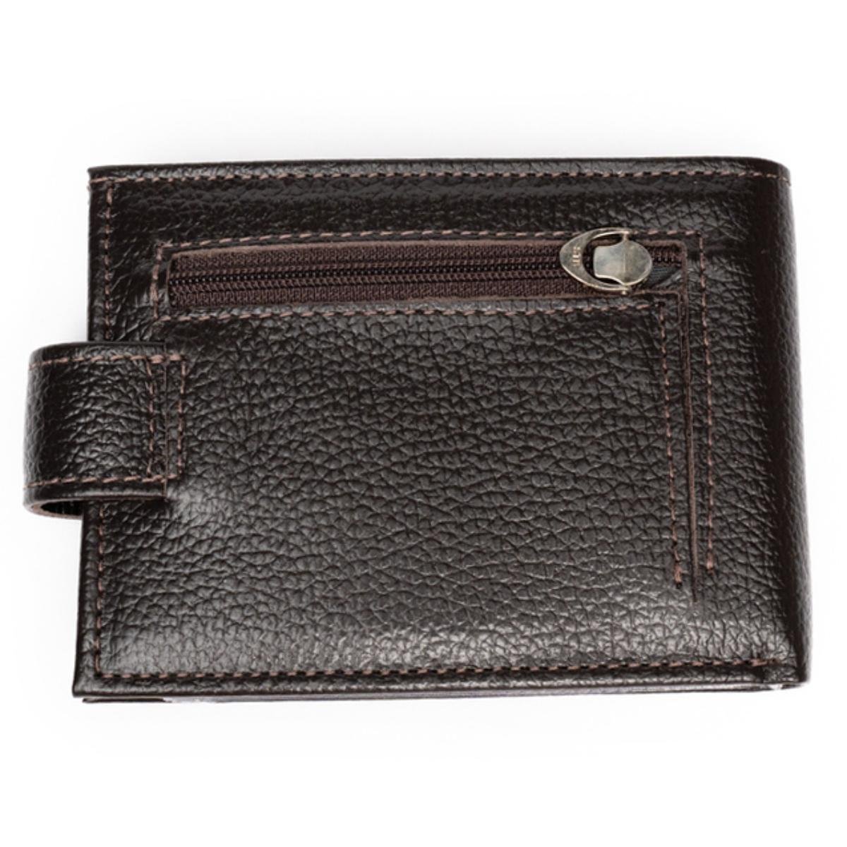 Carteira Fasolo Couro Masculina H061 - Marrom Marrom 3