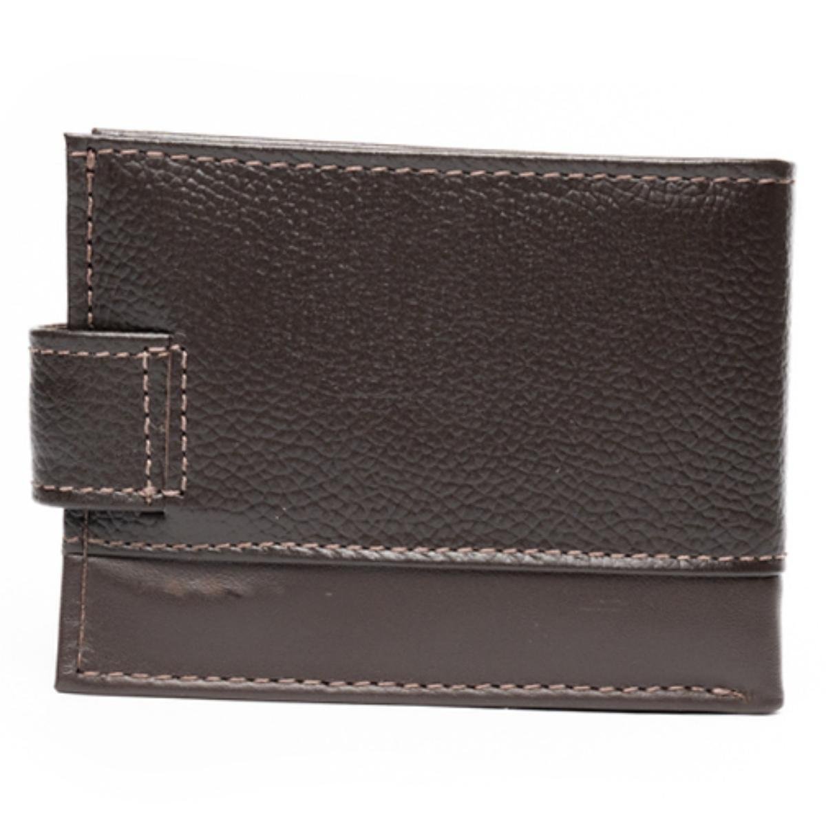 Carteira Fasolo Couro Masculina K868 - Marrom Marrom 1