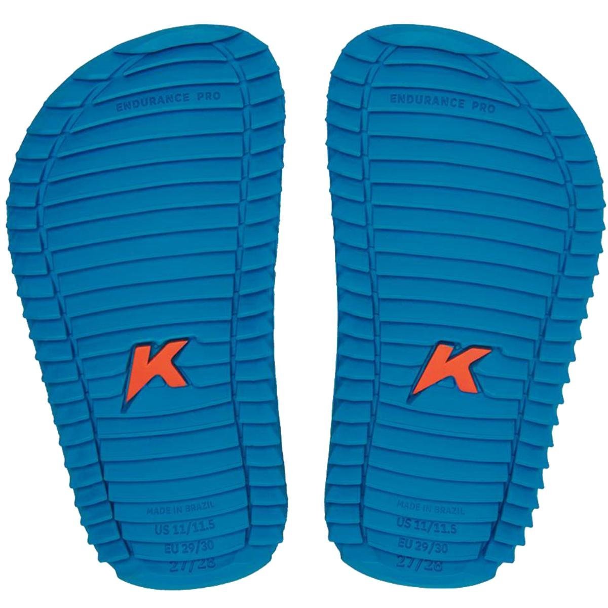 Chinelo Infantil Kenner Kivah Kids TKS - Preto e Azul Preto/Azul 5