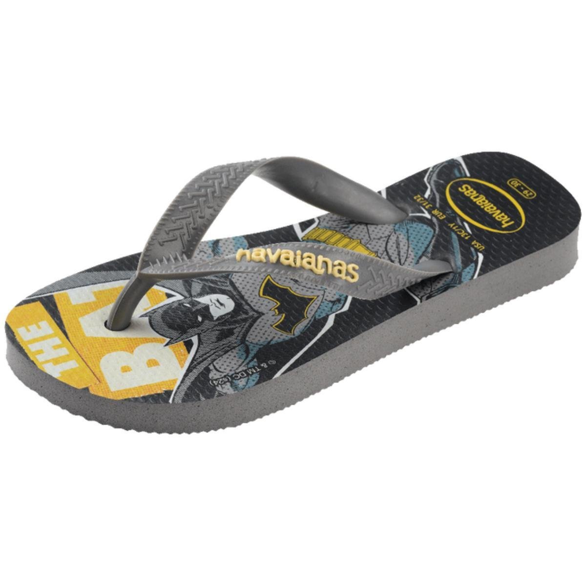 Sandália Infantil Havaianas Kids Heróis DC - Cinza Cinza 4