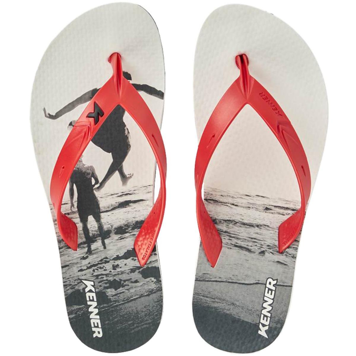 Chinelo Kenner Summer Altinha - Preto e Branco Preto/Branco 2