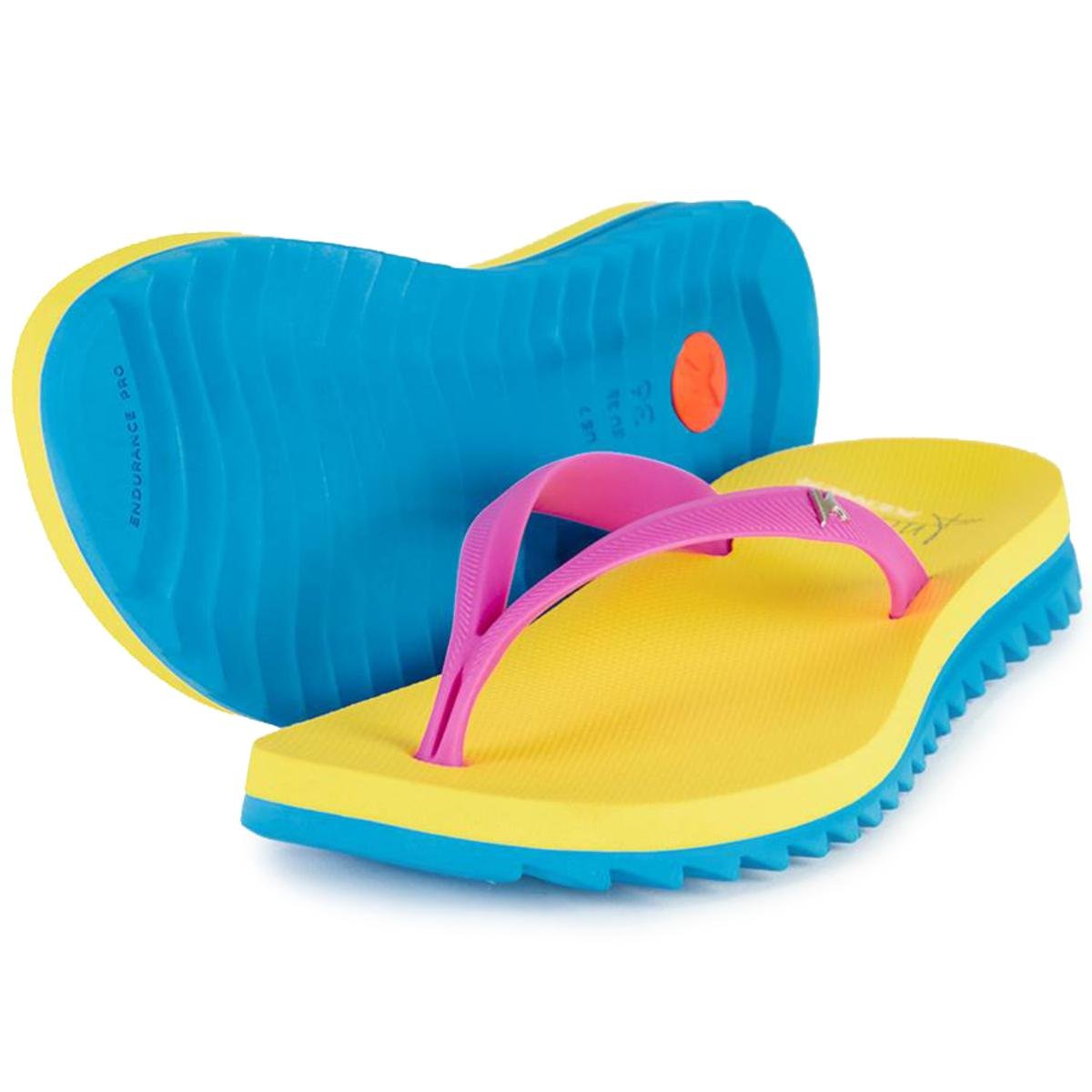 Chinelo Kenner Ibiza Anitta Feminino - Amarelo e Azul Amarelo/Azul 1