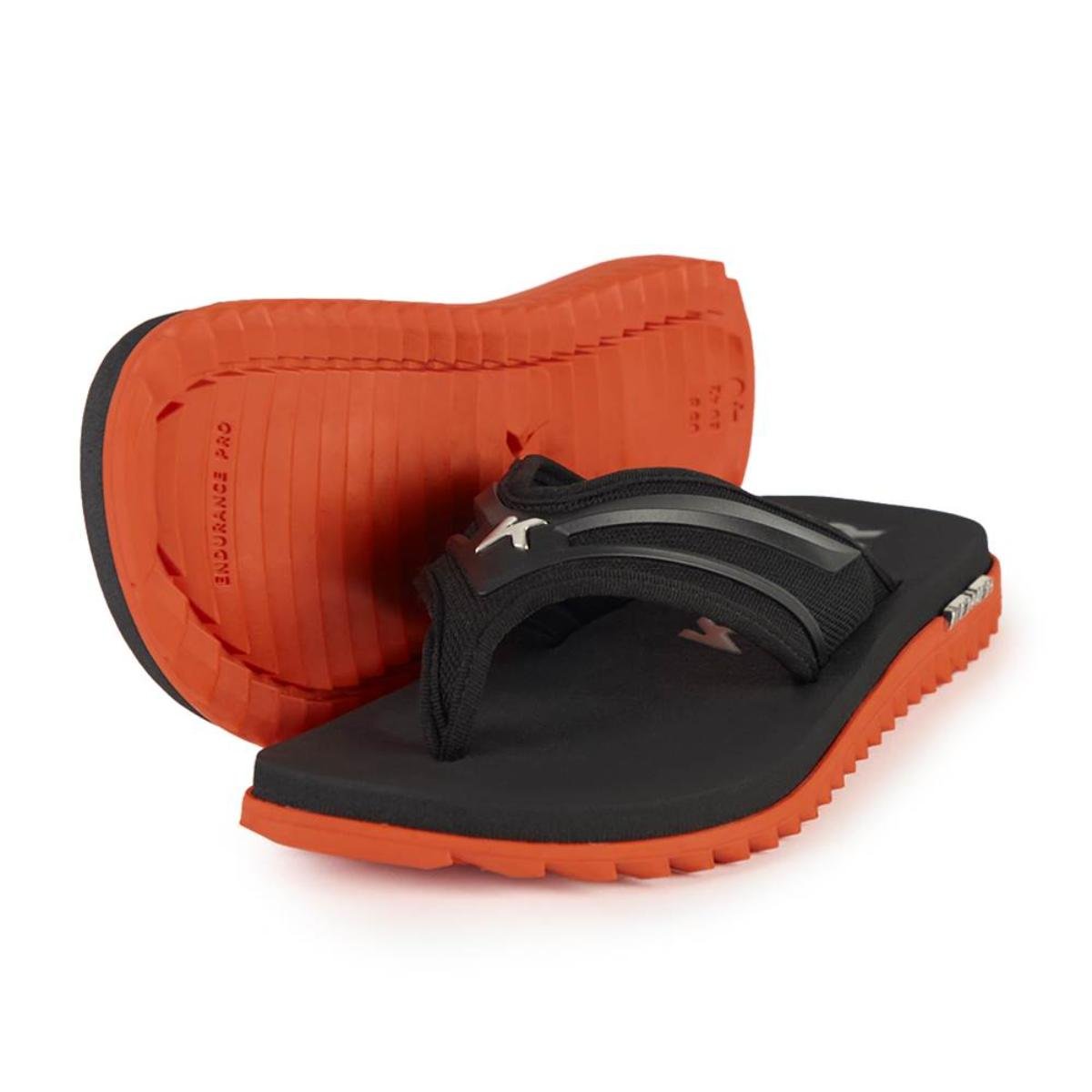 Chinelo Kenner Kivah New Force Masculino - Preto e Laranja Preto/Laranja 1