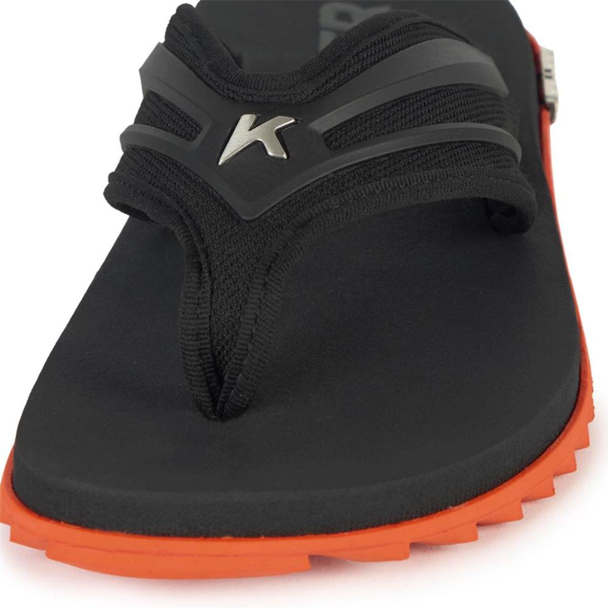 Chinelo Kenner Kivah New Force Masculino - Preto e Laranja Preto/Laranja 4