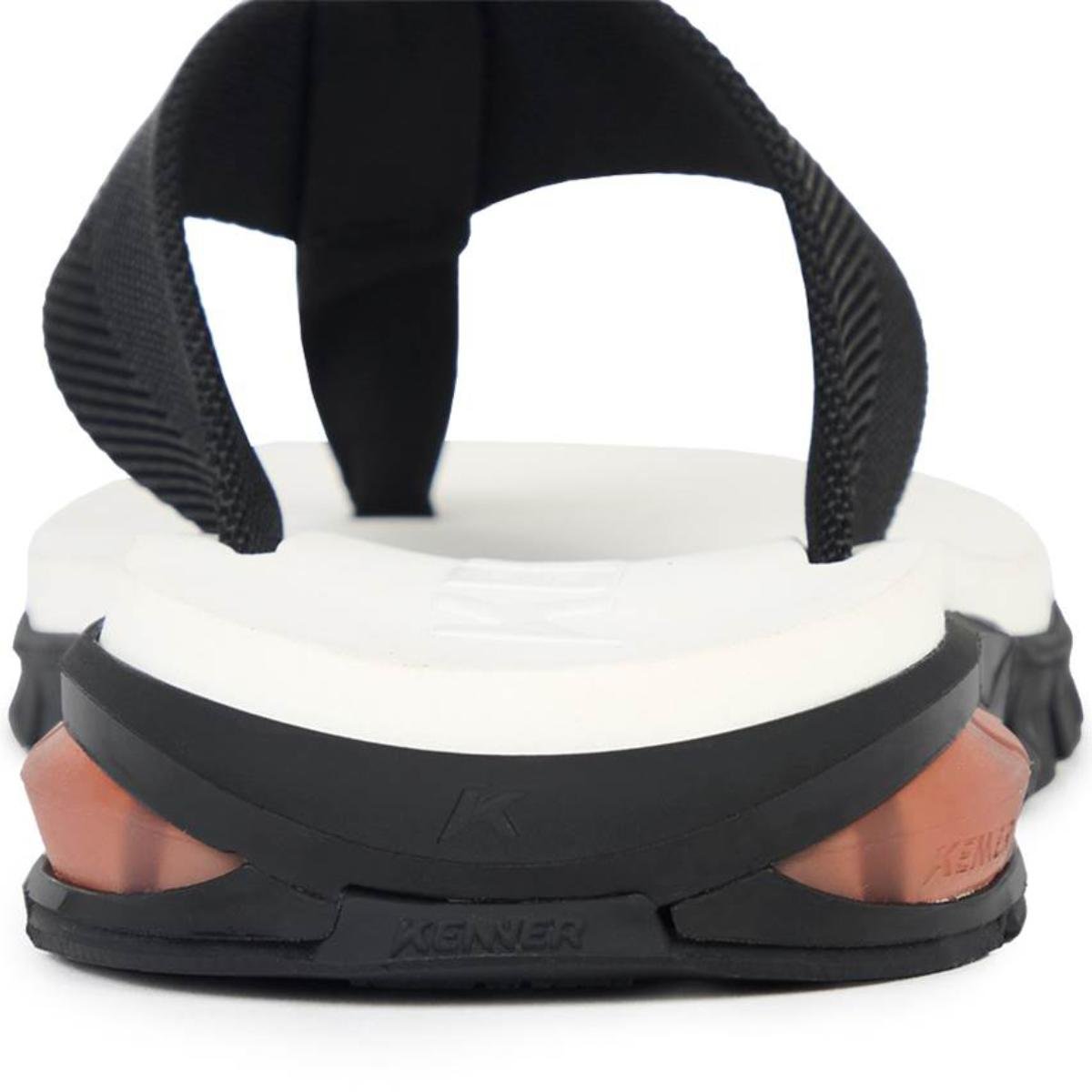 Chinelo Kenner Orak Masculino - Preto e Branco Preto/Branco 5