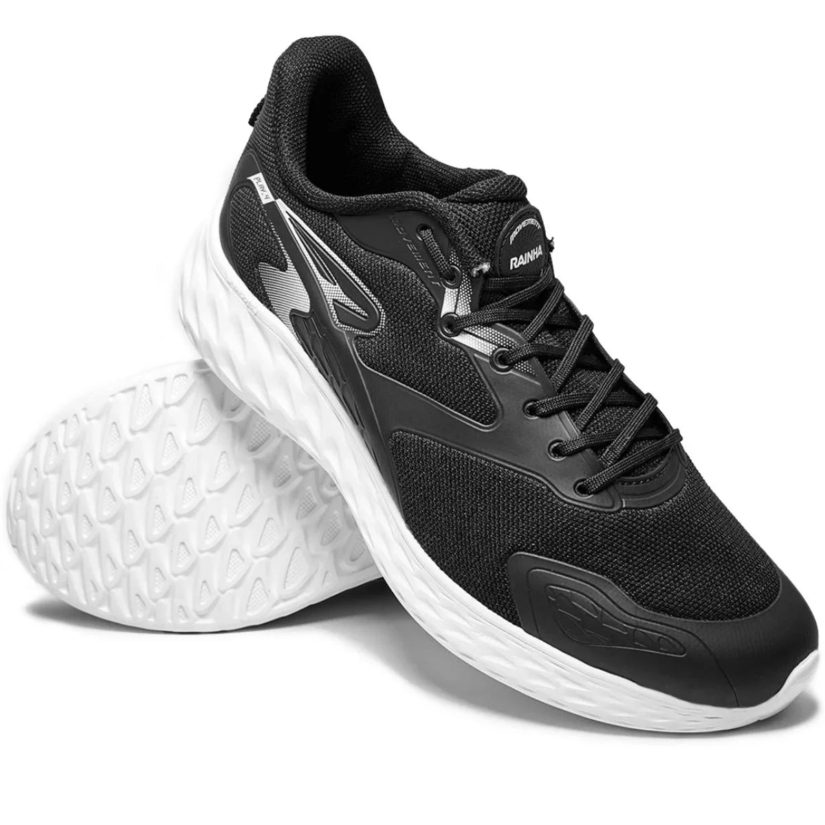 Tênis Rainha Play IV Masculino - Preto e Branco Preto/Branco 2