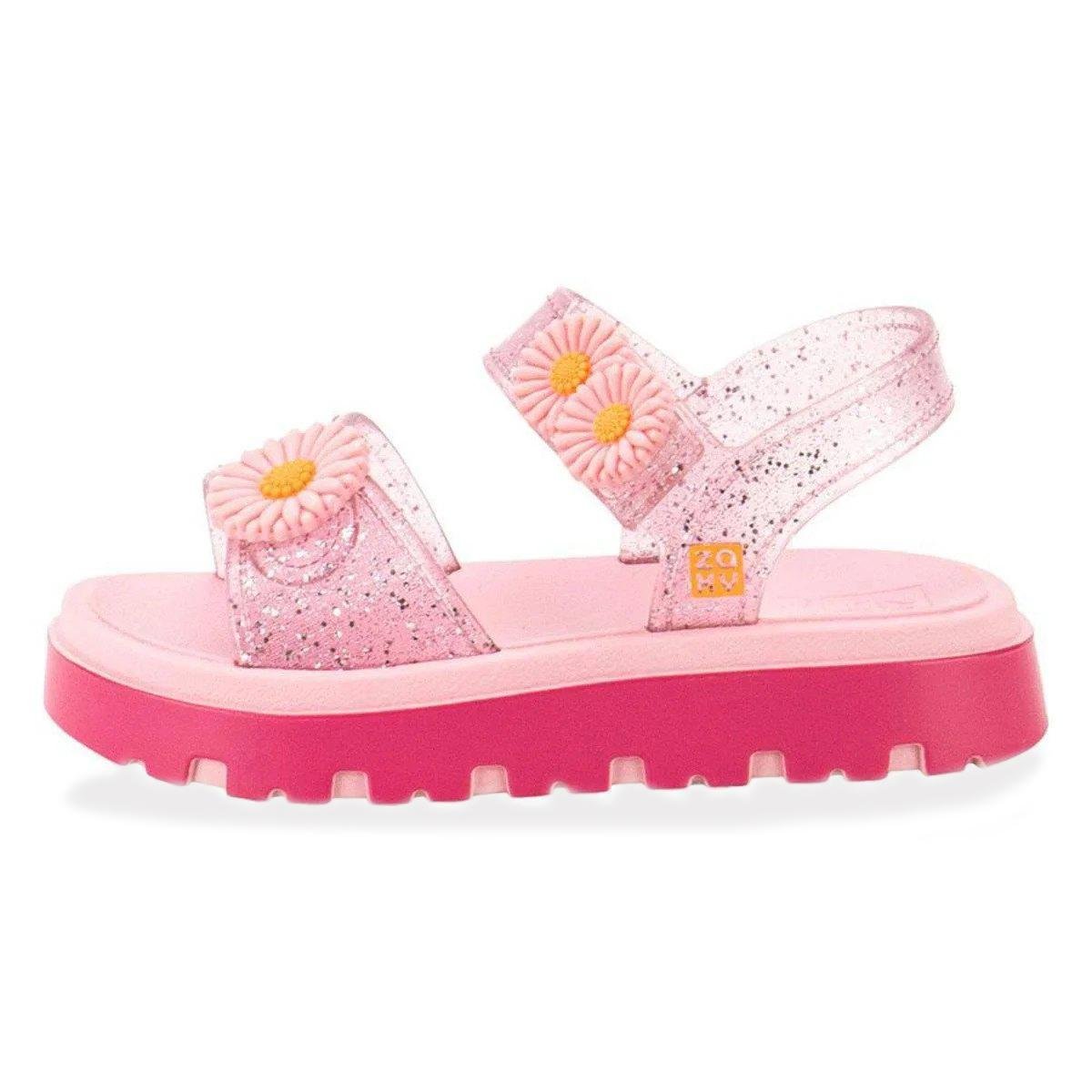 Sandália Infantil Zaxynina Flower - Rosa Rosa 2