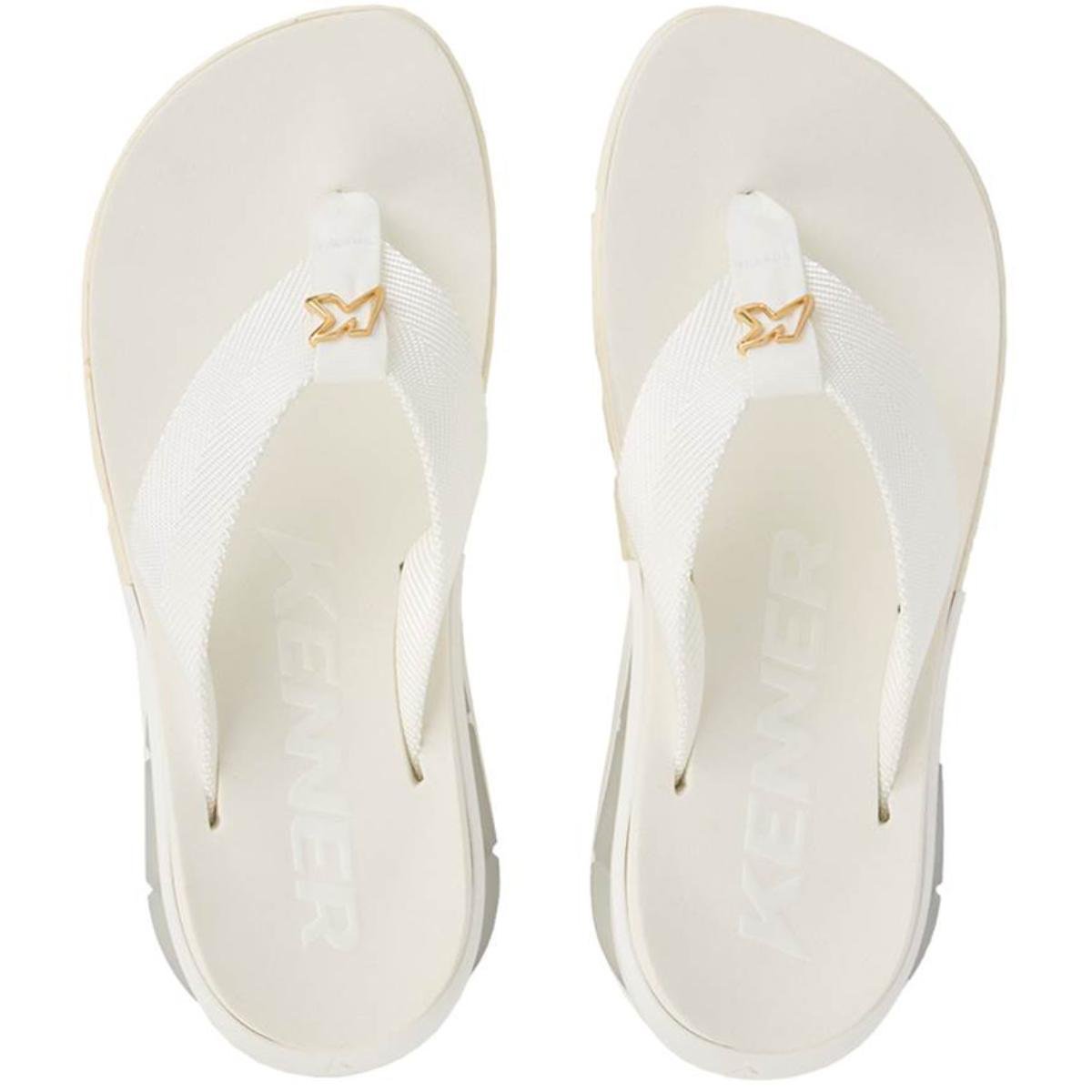 Chinelo Kenner Orak Masculino - Branco Branco 2
