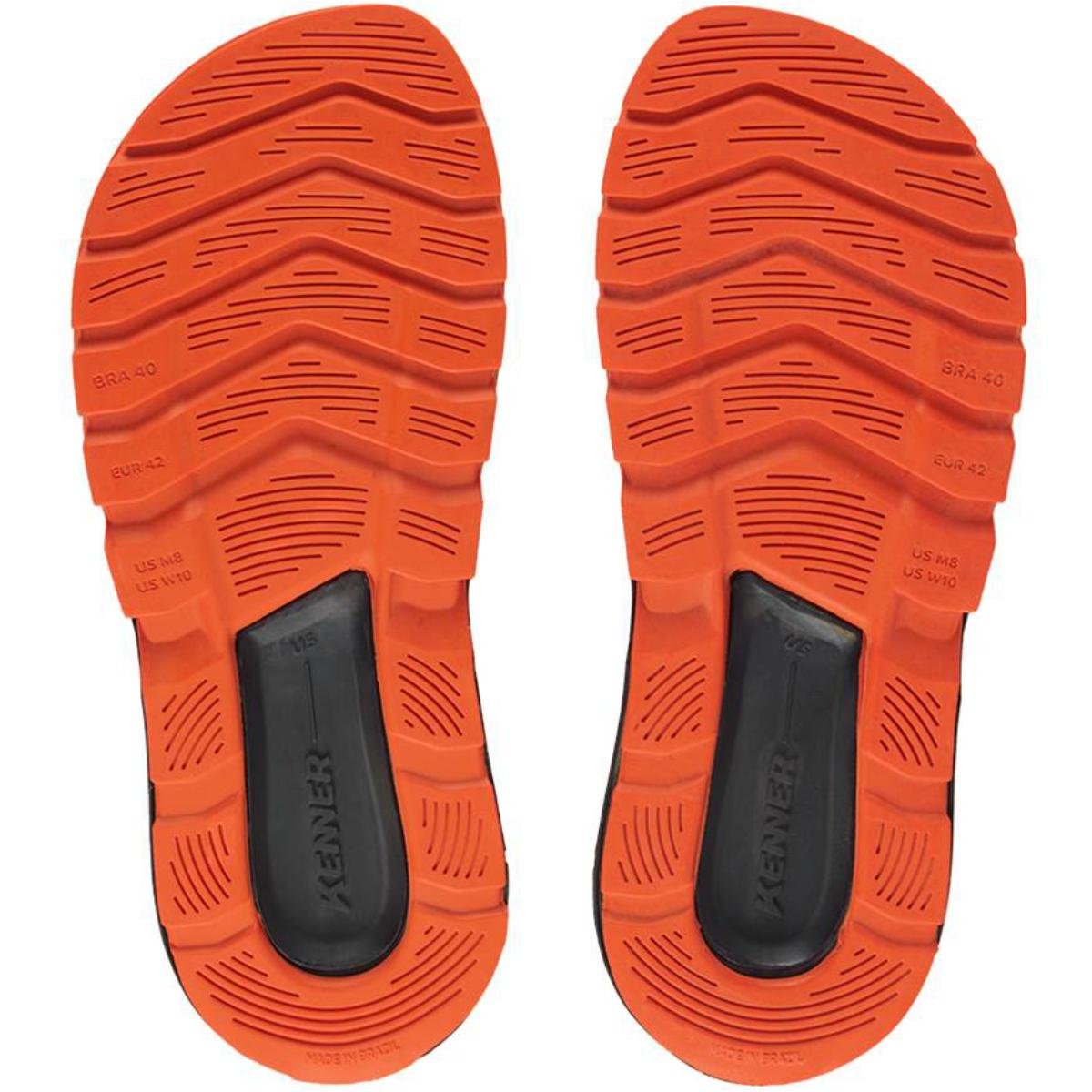 Chinelo Kenner Orak Masculino - Preto e Laranja Preto/Laranja 6