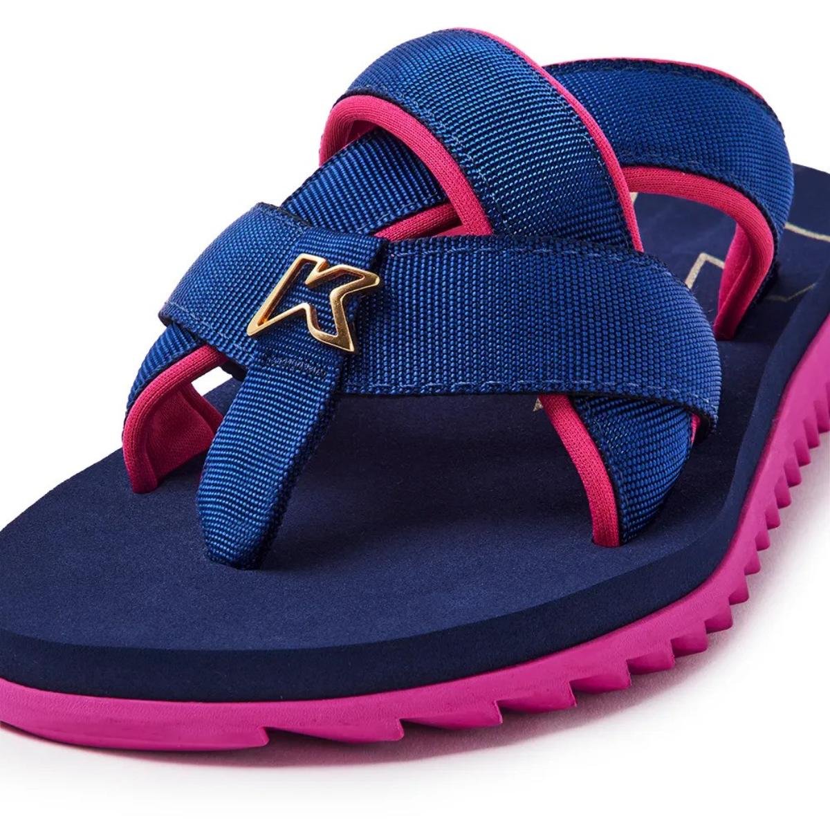 Chinelo Kenner Kivah Spider Collab João Gomes - Azul e Rosa Azul/Rosa 4