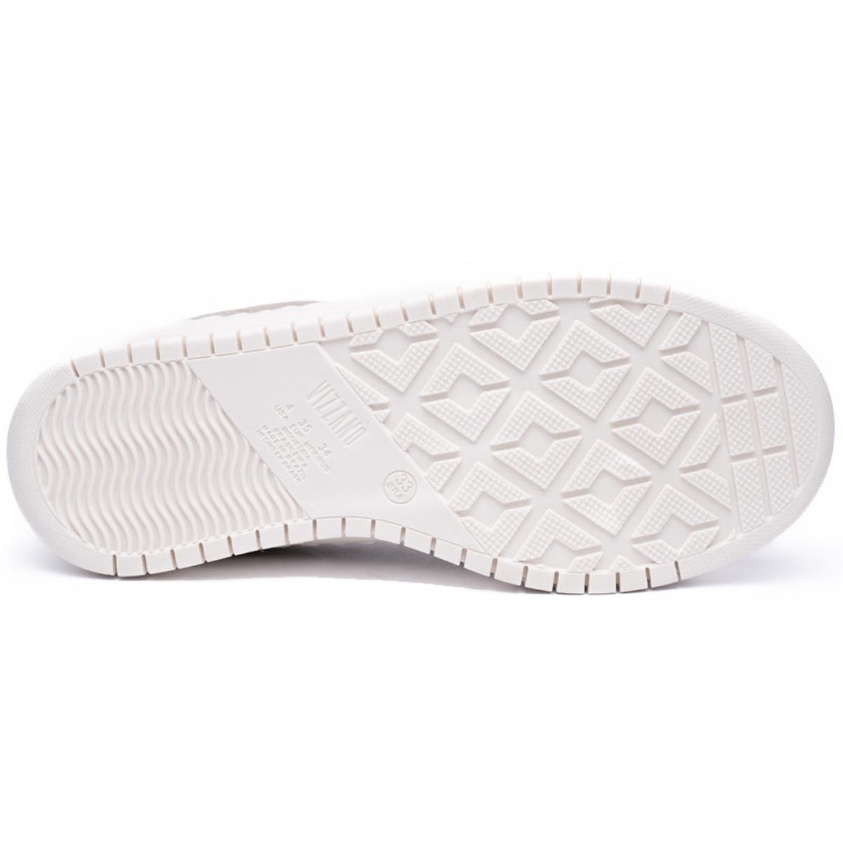 Tênis Vizzano Camurça Perfuros Feminino - Bege Bege 5