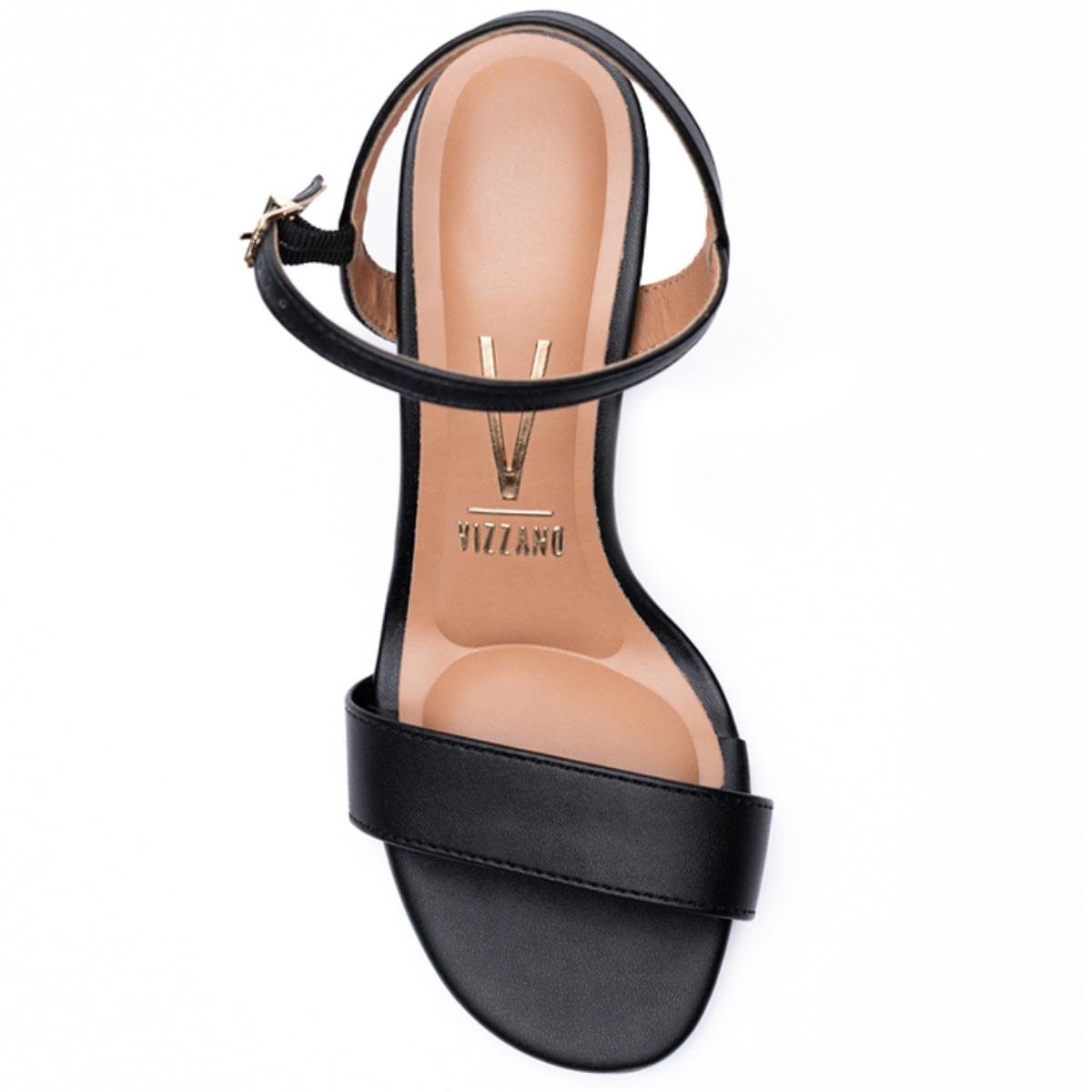 Sandália Vizzano Básica Salto Médio Feminina - Preto Preto 3