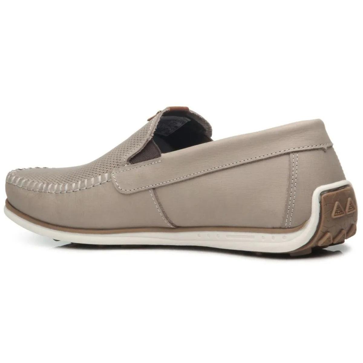 Mocassim Couro Pegada 142002 Masculino - Areia Bege 4