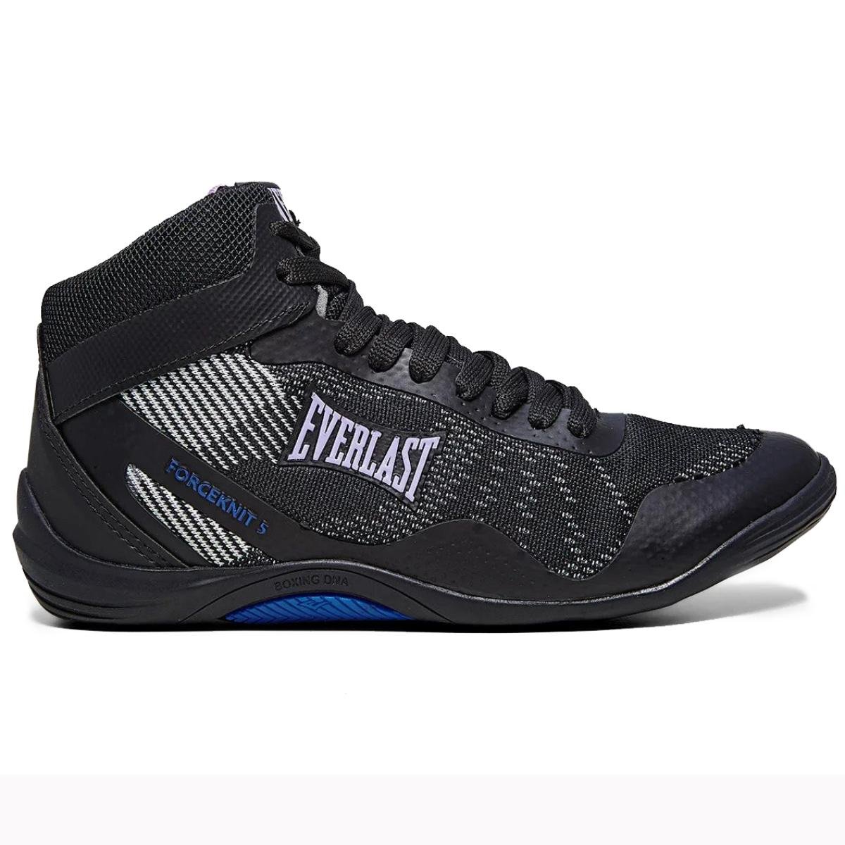 Tênis Everlast Cano Alto Forceknit 5 Feminino - Preto e Lilás Preto/Roxo 2