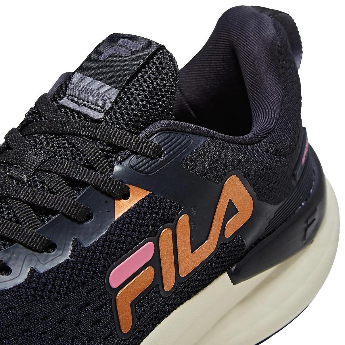 Tênis Fila Improve Feminino - Preto e Rosa Preto 6