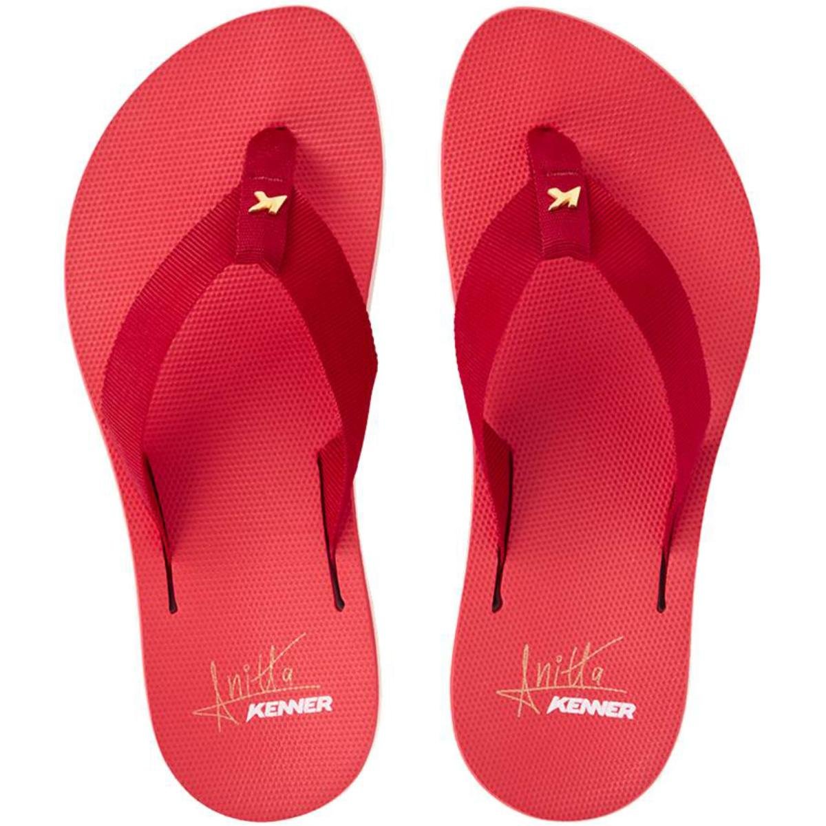 Chinelo Kenner Kyra Anitta Feminino - Vermelho Vermelho 2