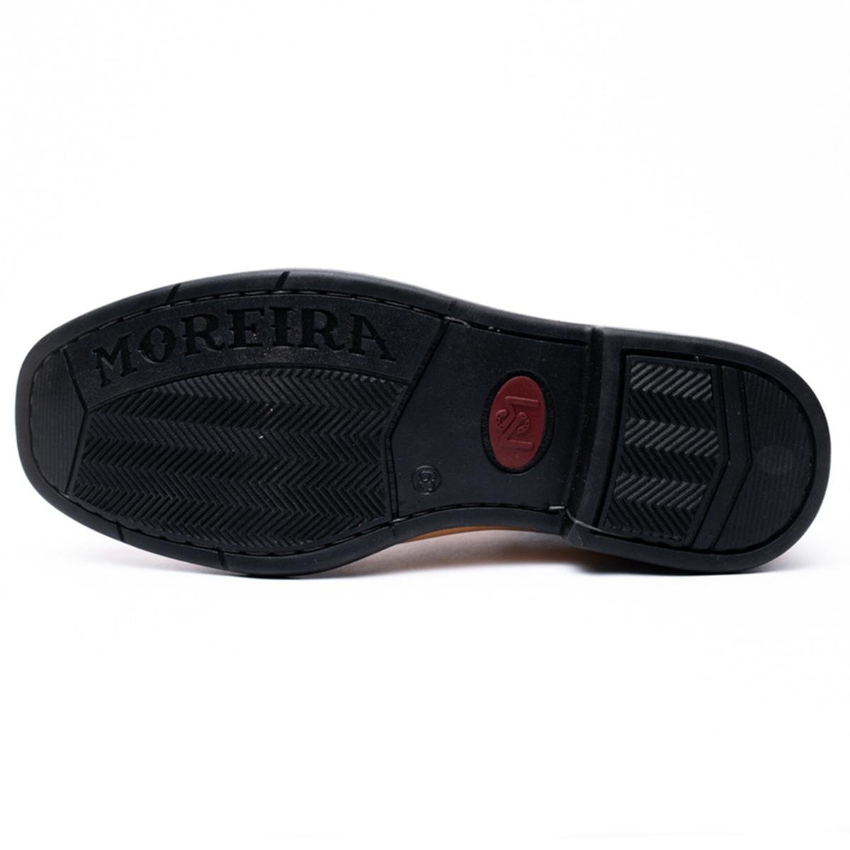 Botina Couro Moreira Mateira Combate Masculina - Bege Marrom 5