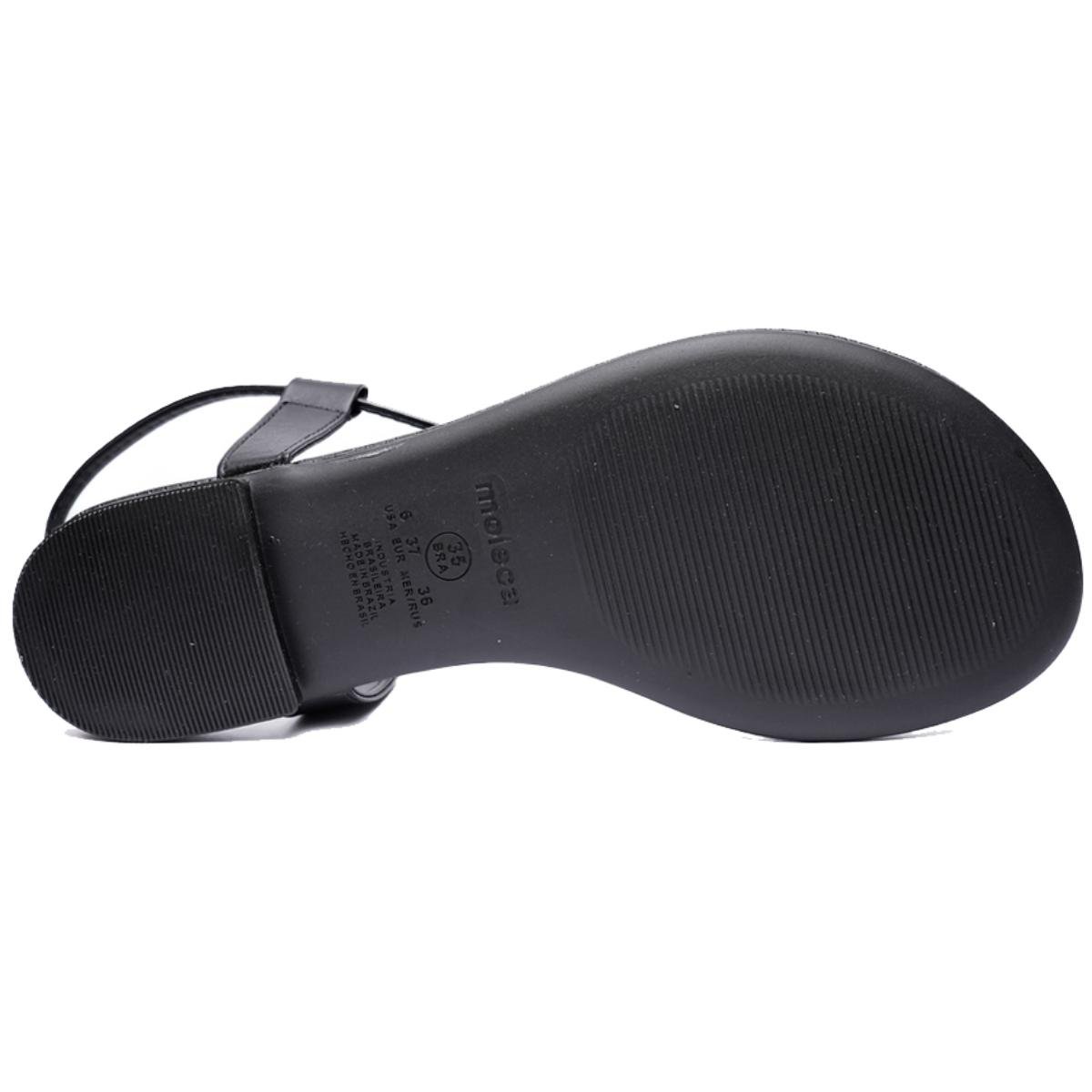 Rasteira Moleca Básica Calce Fácil Feminina - Preto Preto 5