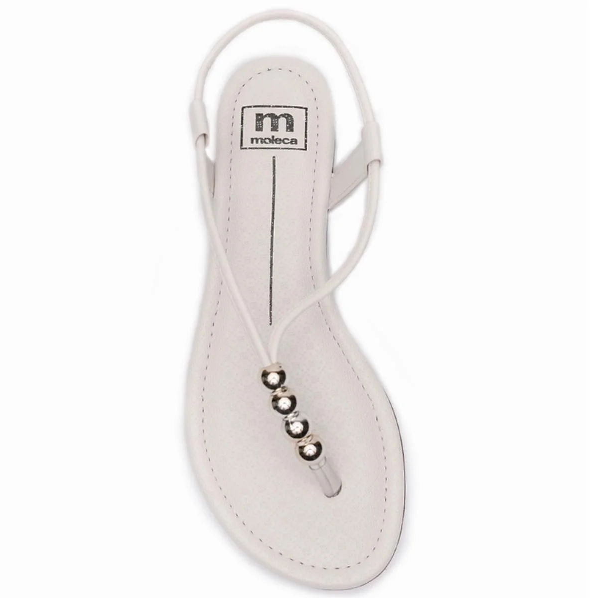 Rasteira Moleca Básica Calce Fácil Feminina - Branco Branco 3