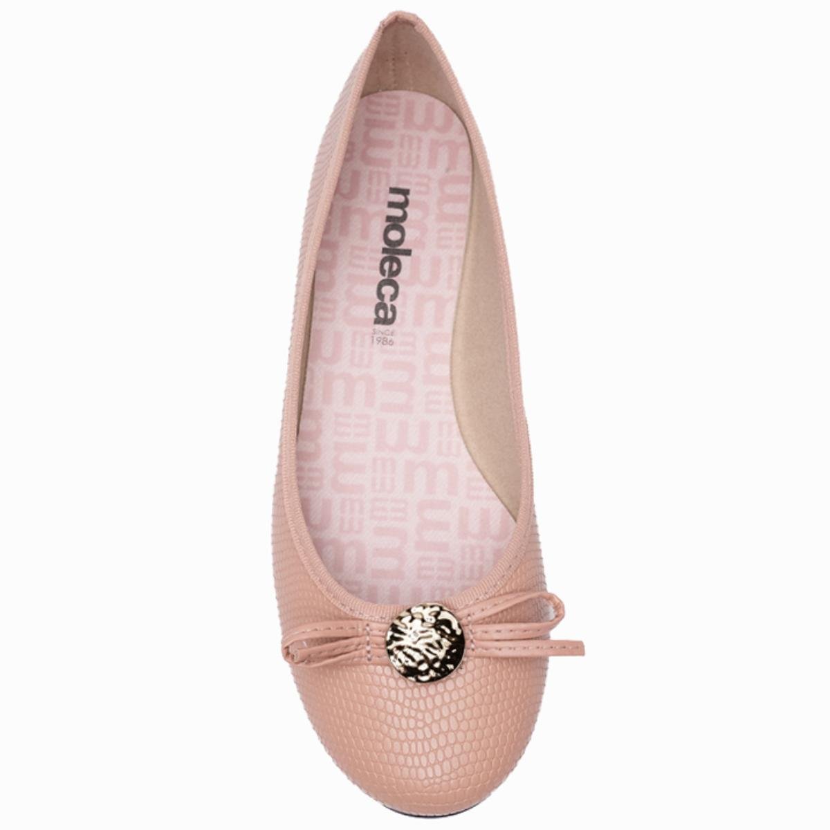 Sapatilha Moleca Laço Texturizada Feminina - Nude Bege 3