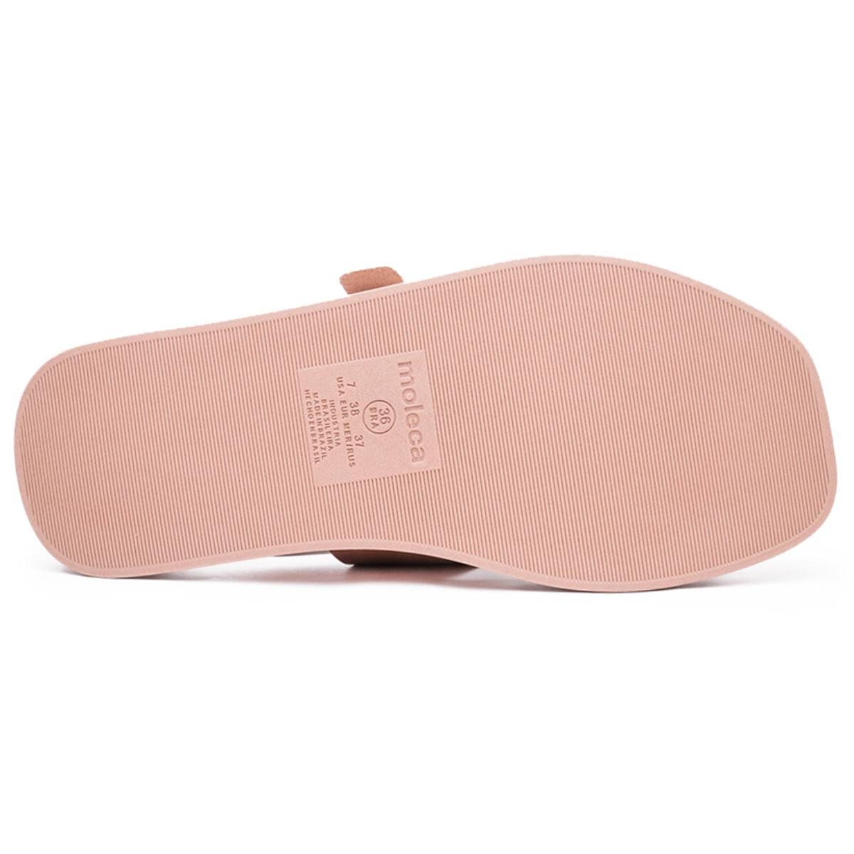 Tamanco Moleca Fivela Strass Feminina - Nude Bege 5