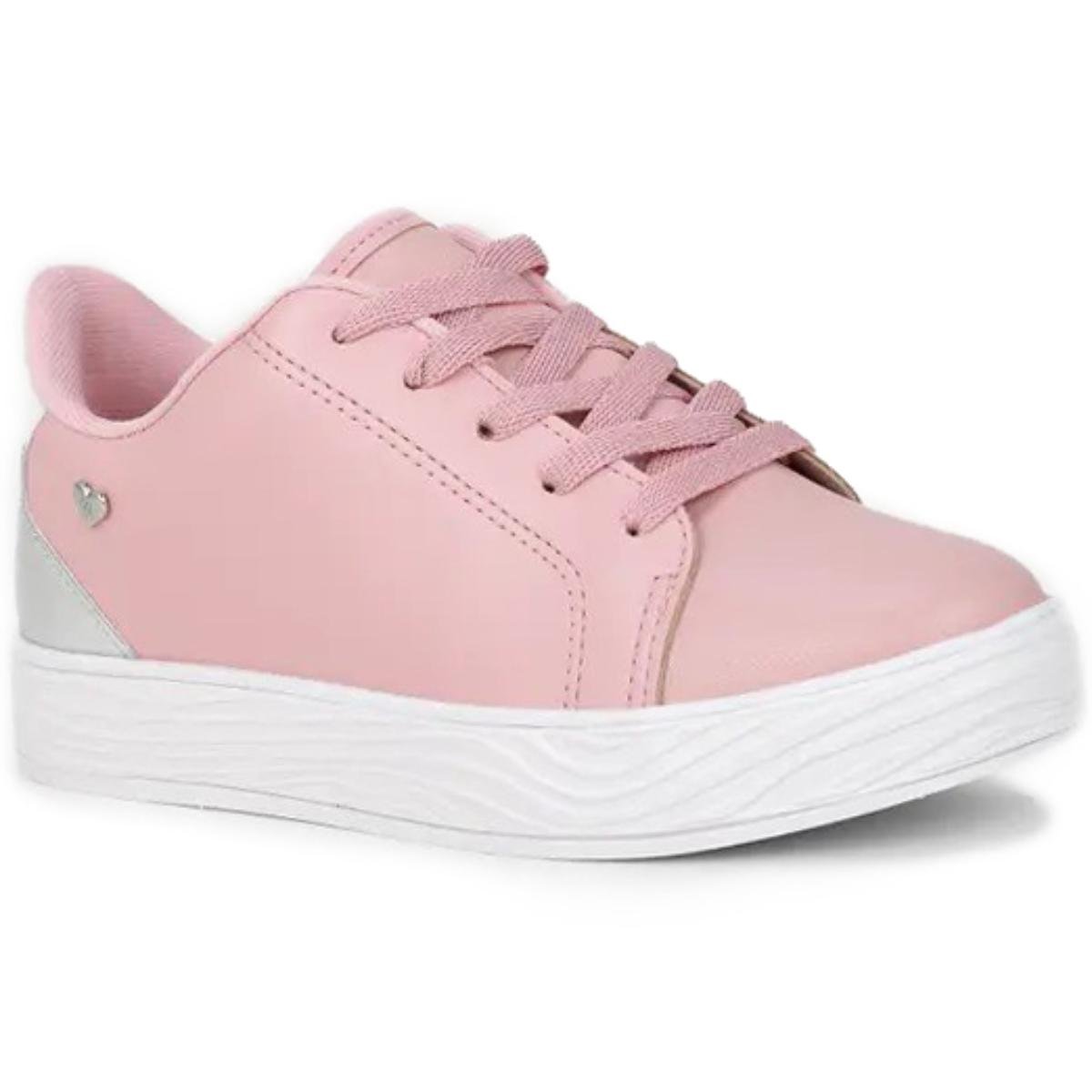 Tênis Infantil Molekinha Metal Glamour Menina - Rosa